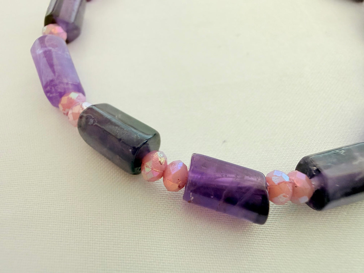 Pulsera de Amatista Facetada