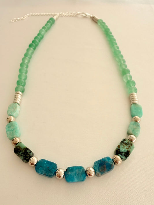 Collar de Amazonita + Aventurina