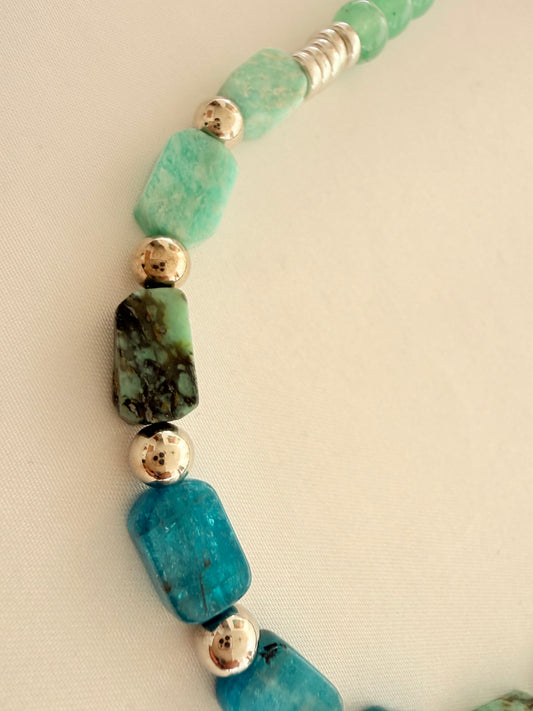 Collar de Amazonita + Aventurina