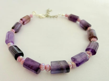 Pulsera de Amatista Facetada