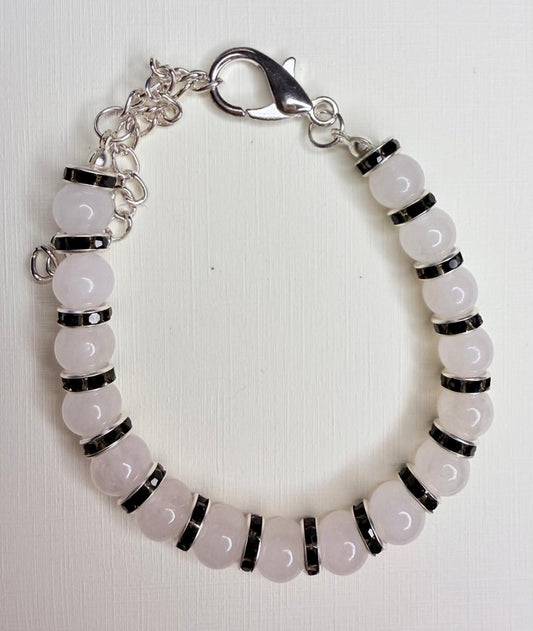 Pulsera de Cuarzo Rosado